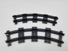 Lego Train Track Narrow Curve 85976 Black X2 (J15)