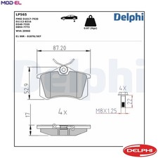 BRAKE PAD SET DISC BRAKE LP565