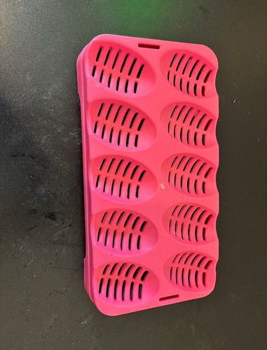 Pink reptile egg hatching - , tray