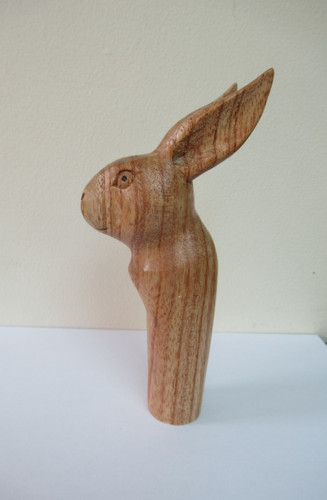 Wooden carved hare - carved,