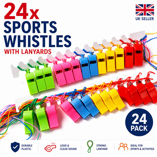 24x whistle with lanyard - uk,