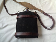 WW1 St. John's Ambulance Water Bottle With Leather Carry Harness - Dated 1917