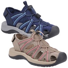 Cotswold Ladies Upton Walking Hiking Sandals Closed Toe Adjustable Ankle Strap