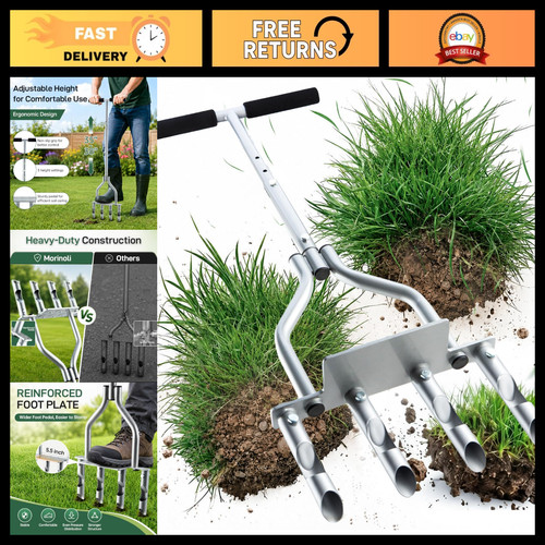 Heavy duty manual lawn aerator - heavy,