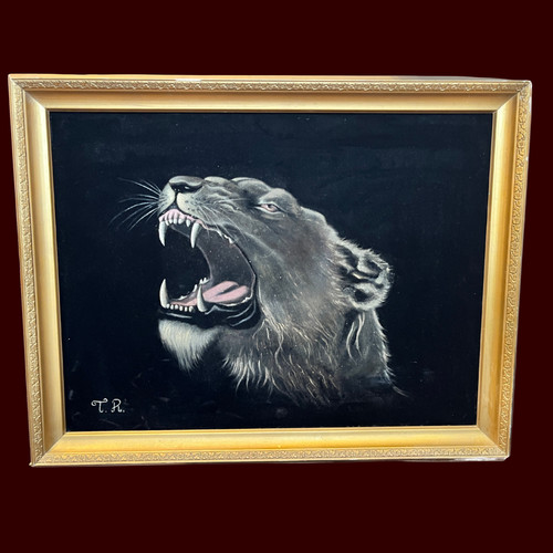 Fantastic vintage black velvet