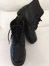 Pebbled leather metal toe safely army paratrooper combat / assault boots - UK 7