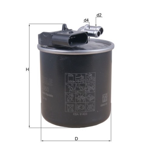 Fuel filter for mercedes - mercedes, vito