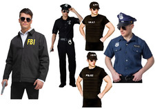 Adults Police Officer Costume Policeman Fancy Dress Cop Mens Ladies Uniform