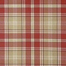Linen Look Canvas Fabric - Red
