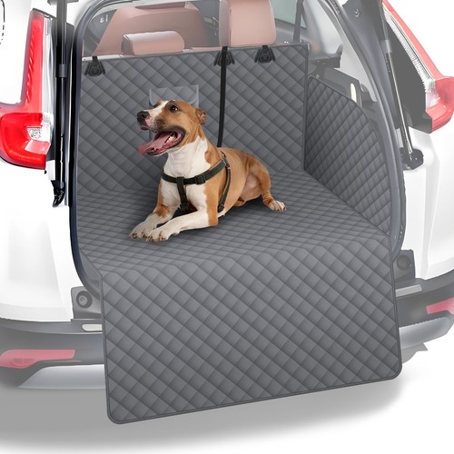 Leather quilted car boot - leather,
