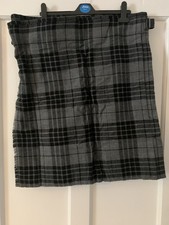 Grey Watch Tartan Kilt Men’s Scottish Kilt with Adjustable Leather Straps
