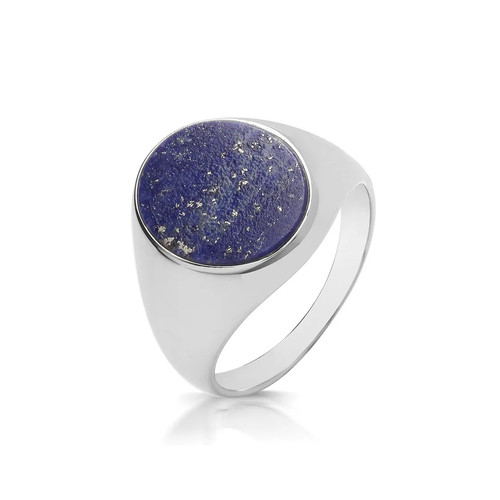 Triple oval lapis ring - oval,