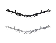 19mm County Crown 420cm Easy Bend by Hand Curtain Pole for 3 Sided Bay Window