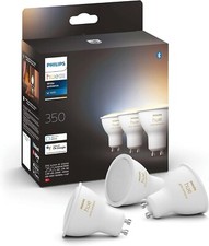 Philips Hue White Ambiance Smart Spotlight 3 Pack LED [GU10 Spotlight] 350 Lumen