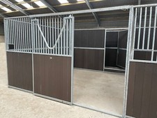 Internal Stables Sliding V Door Anti Weave Frontage - Plastic Infills