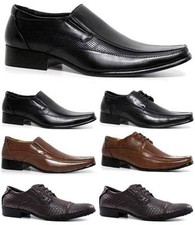 MENS FAUX LEATHER SHOES SMART