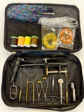 Fly tying kit with - fly, vise,