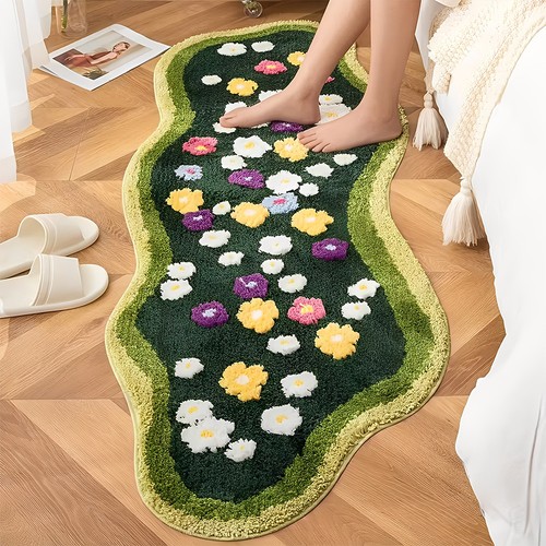 Soft plush floral irregular - soft,