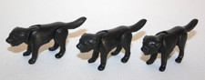PLAYMOBIL LOT OF 3 BLACK WOLF