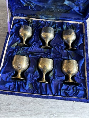 Mini pewter goblets set 6 - mini,