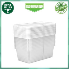 (Set of 10) 6 Qt. Clear