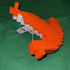 Official Nerf Minecraft Pillagers Crossbow Toy Gun Orange White Bow