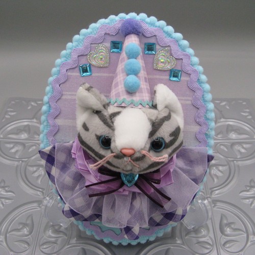 Plushie taxidermy gray tiger - plushie,