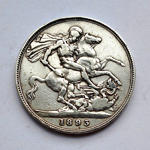 1893 victoria crown silver - crown,