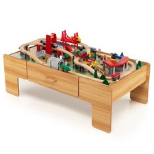 Kids Wooden Train Set &