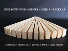 WOODEN PINE WEDGES ~ 200mm x