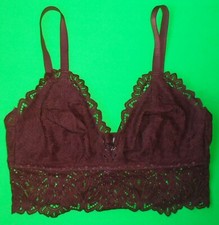 Next Daisy Bra chocolate brown lace trim long-line soft cup bra-let Size 18 vgc