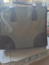 Wipe Clean Dogtooth Shoulder Bag 