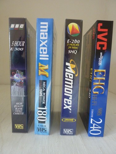 Sealed blank vhs tapes - blank,