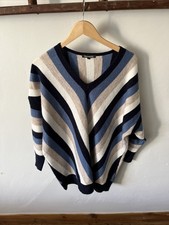 Bonmarche Ladies Long Jumper With V Neck Size 20 Length 32” Pit To Pit 30”