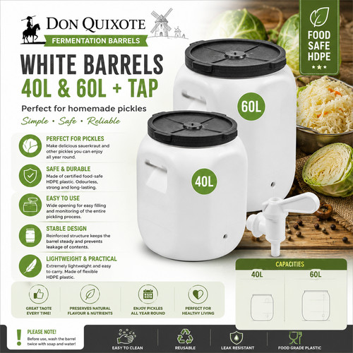 White pickling barrel - 🥉,