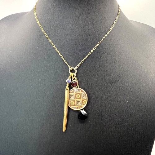 Pilgrim charm pendant - pilgrim, necklace