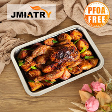 Stainless Steel Baking Tray Set of 4, Large Professional Oven Tray, Mult