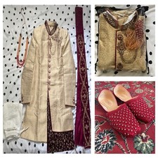 Asian wedding clothes gold