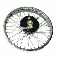 Fit For Royal Enfield Bsa Rear Wheel Rim 19'' Complete With Spoke Half Width Hub