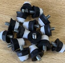 Replacement Football Studs 12 Pack Black/White Metal Tipped Short 13/16mm