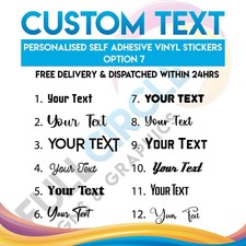 Any Personalised Text Or Name