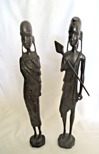 Masai carved wooden figurines - masai,