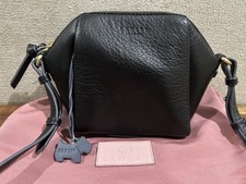 Radley Small Black Leather Shoulder Bag with Dust Bag Excellent Condition