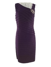 Cocktail Dress Purple Stretchy dress UK Size 8 SCARLETT NITE Party Cruise