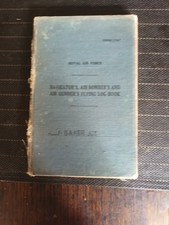 WW2  raf log book air gunner j