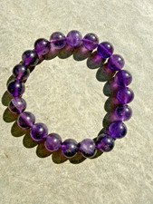 Natural Amythest Beaded