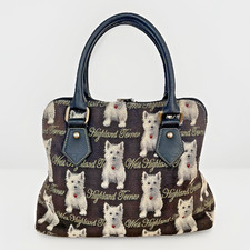 Royaltex Tapestry Westie Bag Top-Handle West Highland Terrier Hand Bag for Women