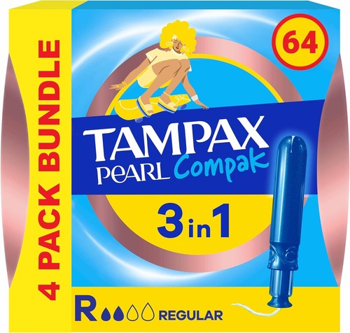 Tampax compak pearl tampons - tampax,