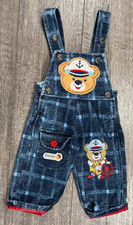 Baby Boy Clothes Unbranded Newborn Or 0-3M City Boy Blue Sailor Bear Overalls