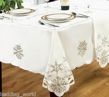 SNOWFLAKE WHITE SILVER TABLE
